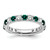 Lab Grown Diamond & Created Alexandrite Eternity Band