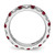 Lab Grown Diamond & Created Ruby Eternity Band