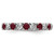 Lab Grown Diamond & Created Ruby Eternity Band