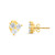 Round Diamond Earrings in 14KT Gold ee1386