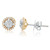 Round Diamond Earrings in 14KT Gold UE1887