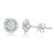 Round Diamond Earrings in 14KT Gold UE1887