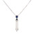 Pear Shape Sapphire Necklace in 14KT Gold XN1054