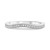 White Gold  Curved Milgrain Band in 14KT Gold kr816w