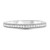 White Gold  Half Pave Milgrain Band in 14KT Gold ur1692wb