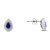 Pear Shape Sapphire Earrings in 14KT Gold UE2008