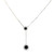 Round Sapphire Necklace in 14KT Gold XN1059