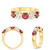 Round Ruby Ring in 14KT Gold UR1908