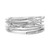 White Gold  & Diamond Overlapping Band in 14KT Gold mr725