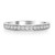 White Diamond Prong Channel Band in 14KT Gold kr1391w