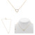 Heart Shape Diamond Necklace in 14KT Gold UN1831