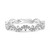 Wavy White Gold  Diamond Pave Band in 14KT Gold kr2367w