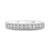 White Gold  Milgrain Pave Band in 14KT Gold ur1304w