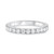 White Gold  Half Pave Wedding Band in 14KT Gold kr5381w