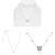 White Diamond Heart Necklace in 14KT Gold UN1865
