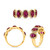 Oval Ruby Ring in 14KT Gold MR773