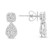 Pear Shape Diamond Earrings in 14KT Gold ME921