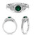 Cushion Emerald Ring in 14KT Gold KR1664W