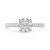 White Diamond Cluster Engagement Ring in 14KT Gold ur1510w