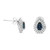 Pear Shape Sapphire Earrings in 14KT Gold UE1975