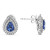 Pear Shape Sapphire Earrings in 14KT Gold UE1975