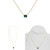 Emerald Cut Emerald Necklace in 14KT Gold MN1052