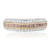 Layered Tri-Colored Diamond Band in 14KT Gold UR1322WR