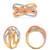 Tri-Colored Overlapping Ring in 14KT Gold KR5605YRW.jpg