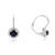 Round Sapphire Earrings in 14KT Gold KE1233