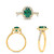 Oval Emerald Ring in 14KT Gold KR5394WEM