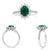 Oval Emerald Ring in 14KT Gold MR611