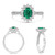 Oval Emerald Ring in 14KT Gold MR611