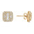 Baguette Diamond Earrings in 14KT Gold DE1081