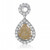 Pear Shape Fancy Yellow Diamond Pendant in 14KT Gold NP681