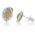 Marquise Fancy Yellow Diamond Earrings in 14KT Gold NE649