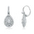 Pear Shape Diamond Earrings in 14KT Gold NE656