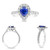Pear Shape Sapphire Ring in 14KT Gold KR5630