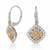 Cushion Fancy Yellow Diamond Earrings in 14KT Gold KE5742