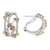 Yellow and White Gold  Earrings s with Champagne Diamondsin 14KT Gold KE2473WY