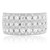 Seven Row White Diamond Band in 14KT Gold NR982