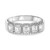 Diamond Half Eternity Band  in Platinumin 14KT Gold mr773b