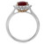 Oval Ruby Ring in 14KT Gold MR549