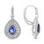 Pear Shape Sapphire Earrings in 14KT Gold KE5617W