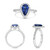 Pear Shape Sapphire Ring in 14KT Gold UR1746D