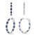Oval Sapphire Earrings in 14KT Gold me1068