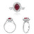 Oval Ruby Ring in 14KT Gold KR4271