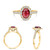 Oval Ruby Ring in 14KT Gold KR5394YRB