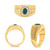 Oval Emerald Ring in 14KT Gold UR1408YEM