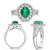 Oval Emerald Ring in 14KT Gold UR1558WEM