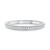 Half Pave White Diamond Wedding Diamond Band
  RJ-KR3096W-WB